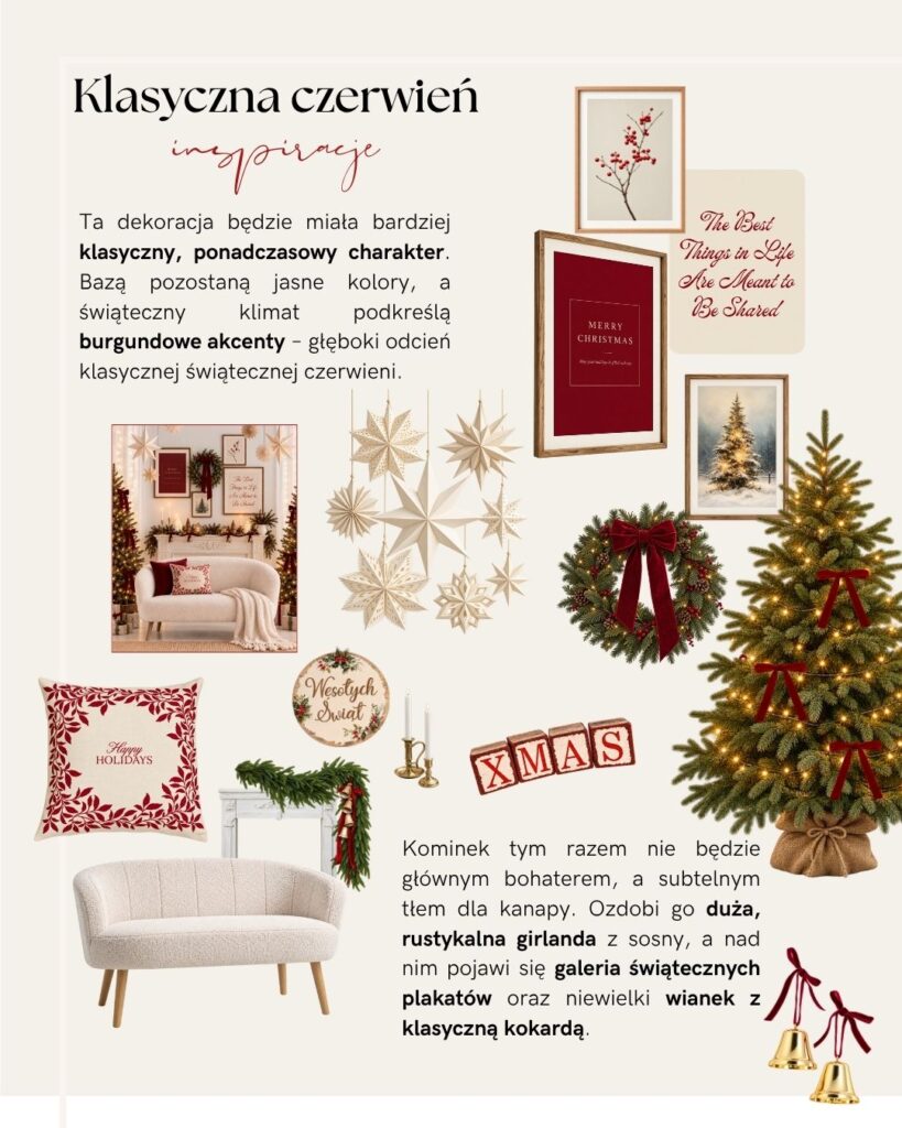 moodboard inspiracje sesje swiateczne w lodzi
